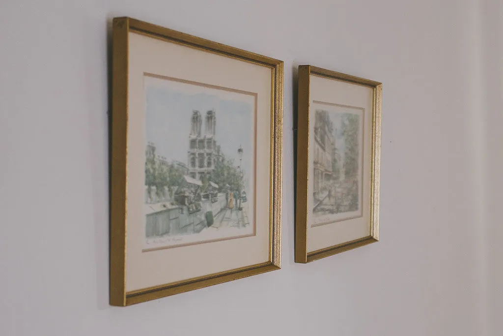 French Watercolor Prints