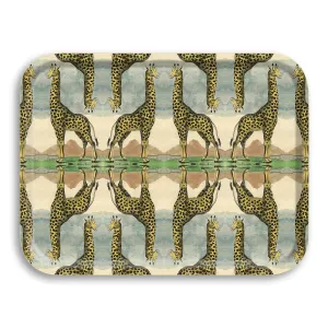 Geometric 'Giraffe' Large Rectangular Tray