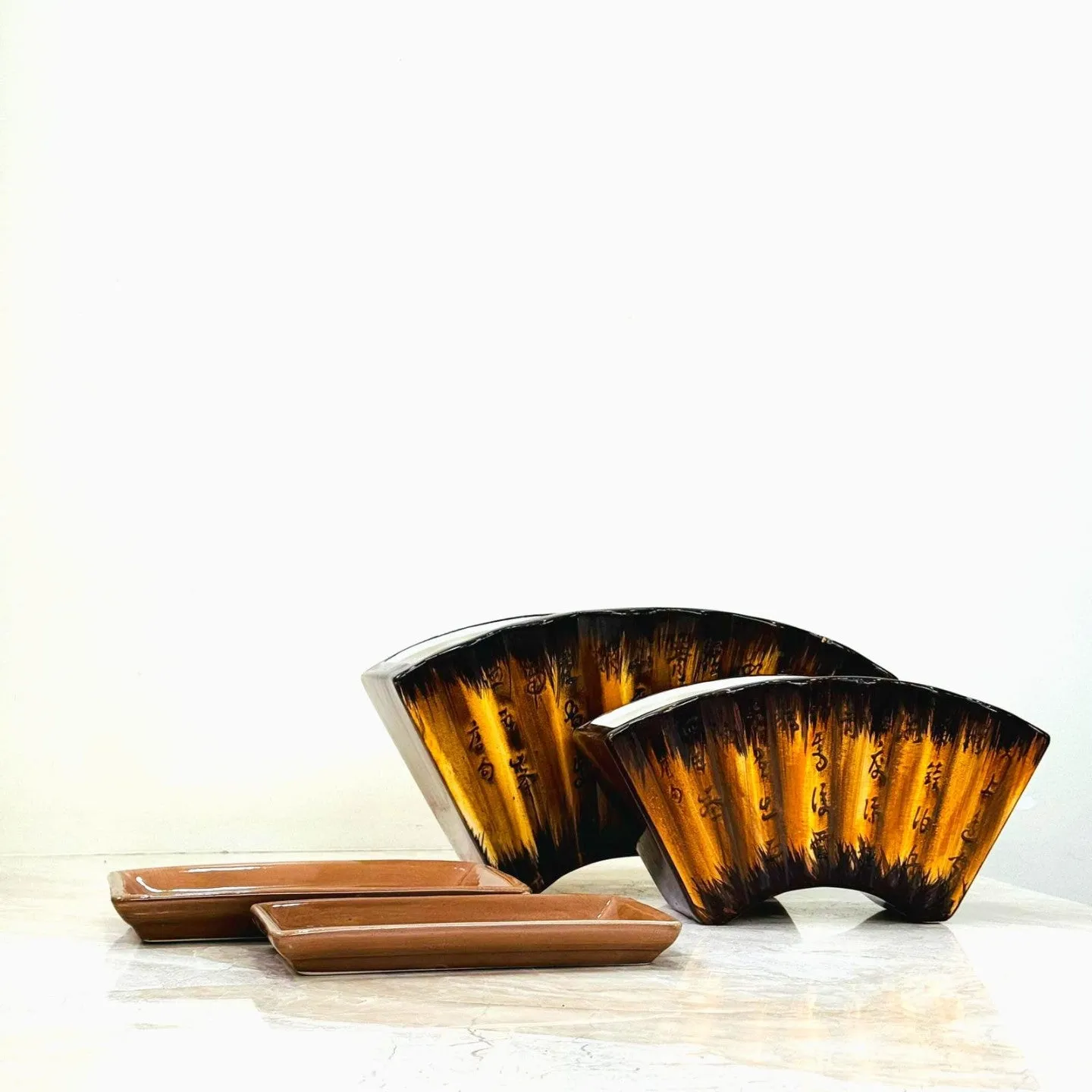 Harmony Fan Planter Set of 2