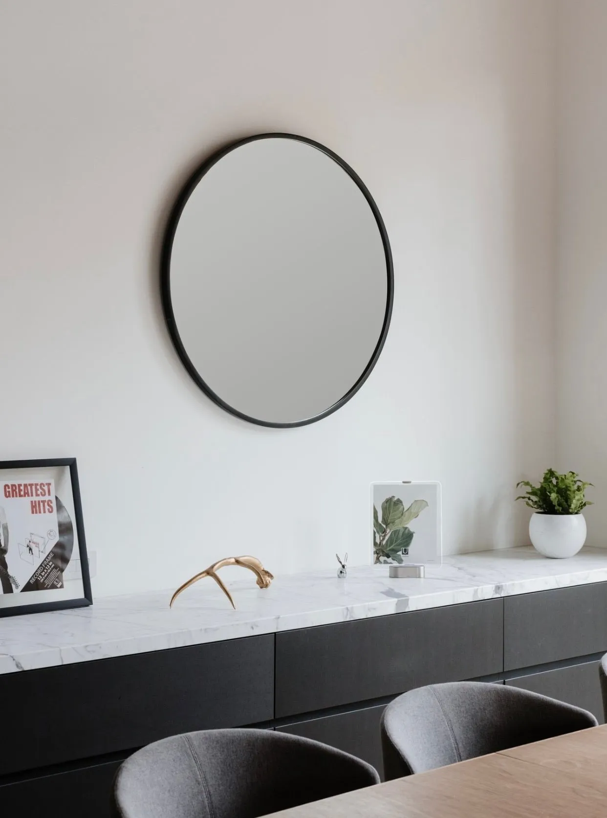Hub Wall Mirror 37”