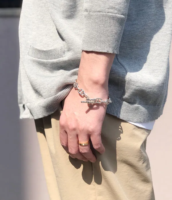 INTERIM/TAXCO SILVER SMALL ANCHOR BRACELET (SILVER-AS)