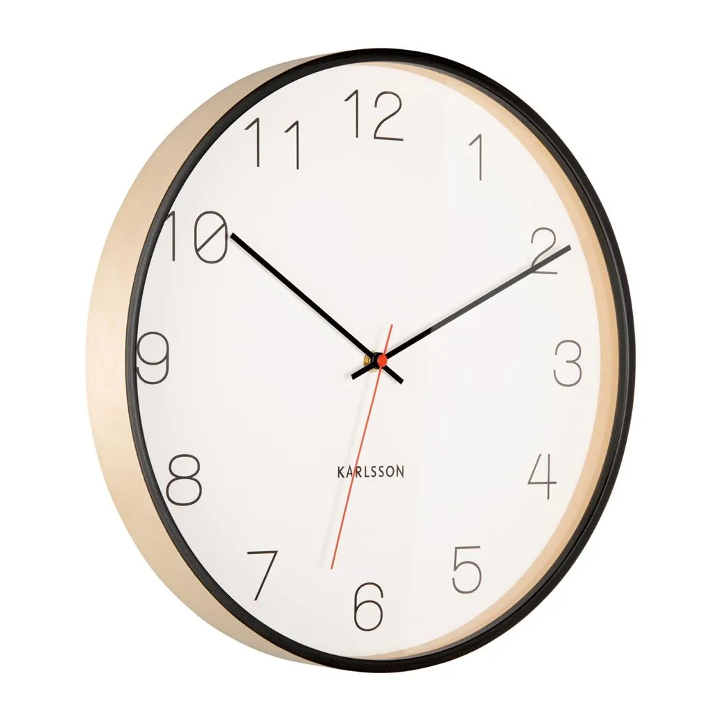 Joy Wall Clock - Black (40cm)