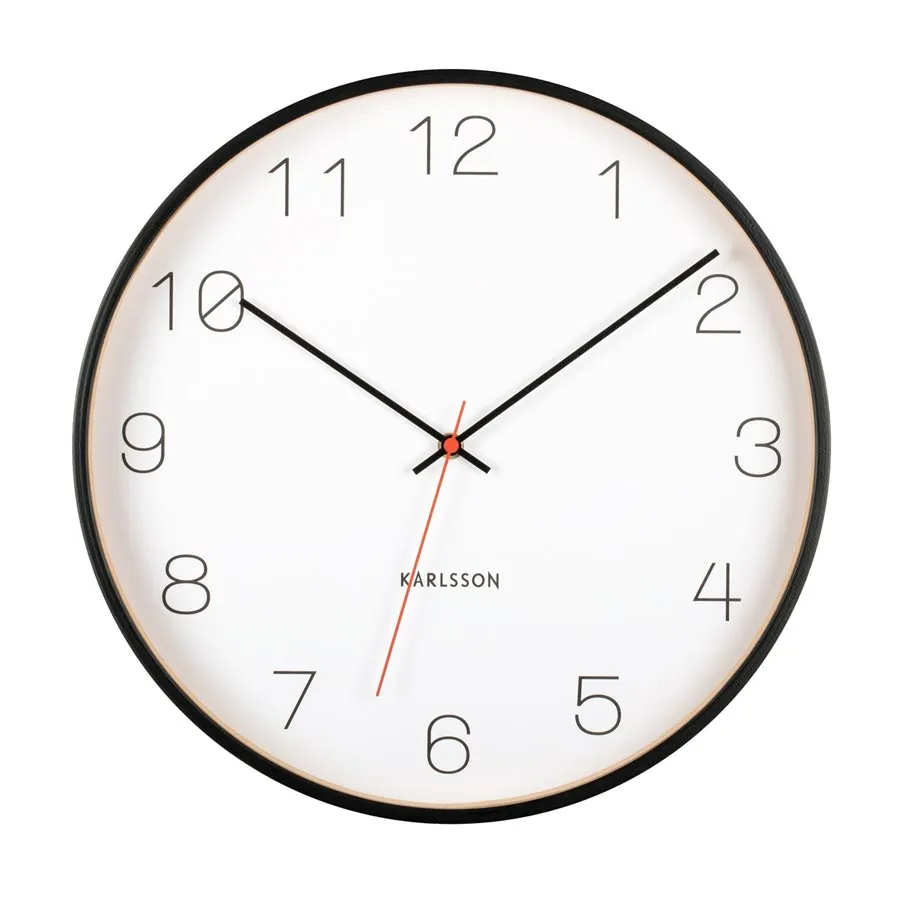 Joy Wall Clock - Black (40cm)