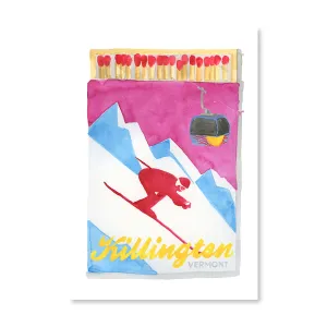 Killington Matchbook Illustration Print