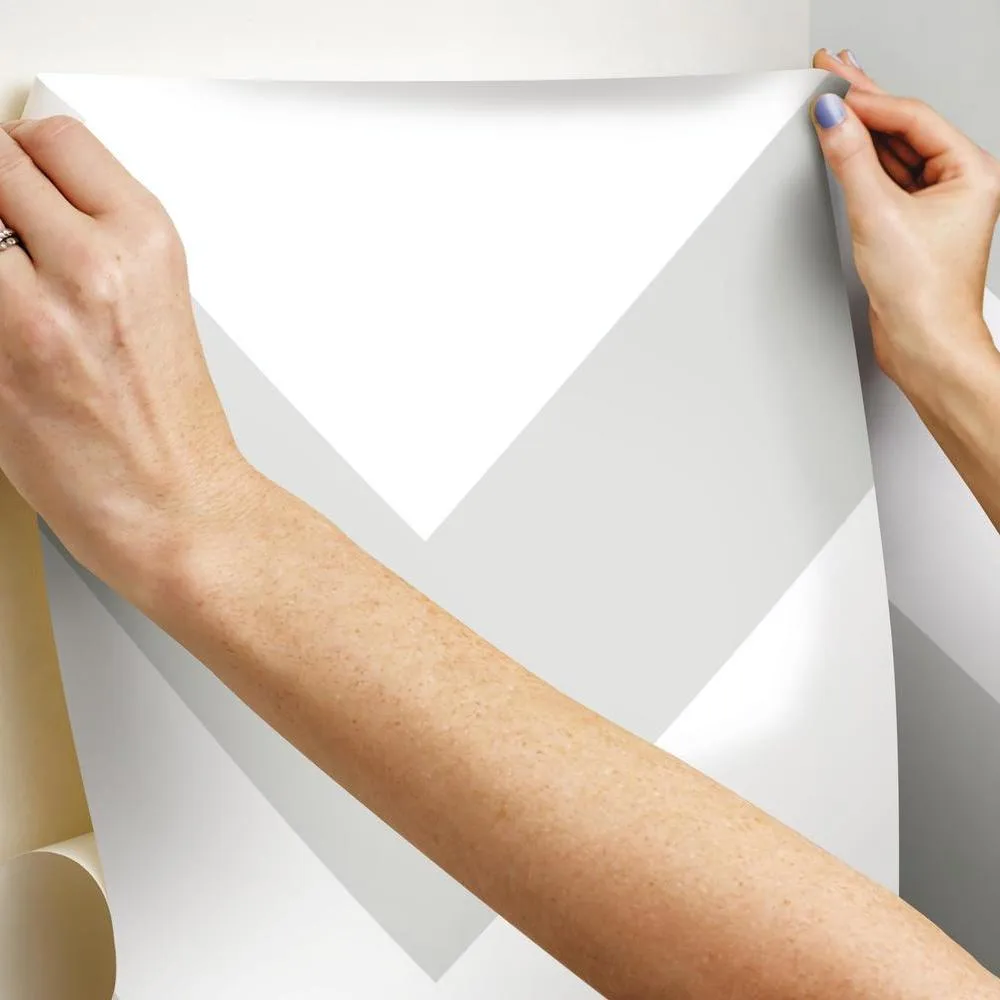 Large Chevron Peel and Stick Wallpaper