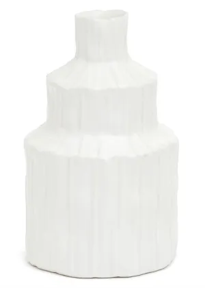LAURENTIA SMALL DSGN VASE-WHITE