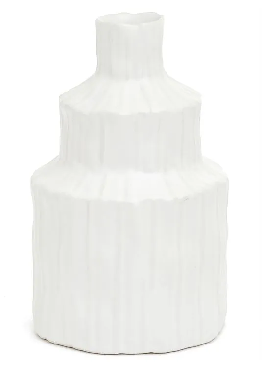 LAURENTIA SMALL DSGN VASE-WHITE