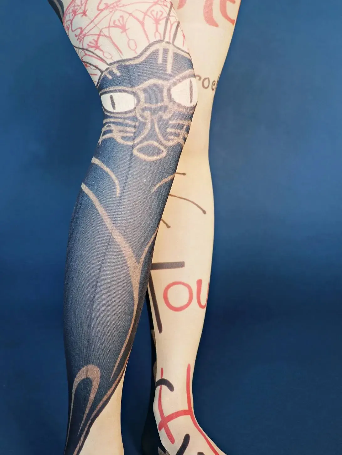 Le Chat Noir | Printed Tights