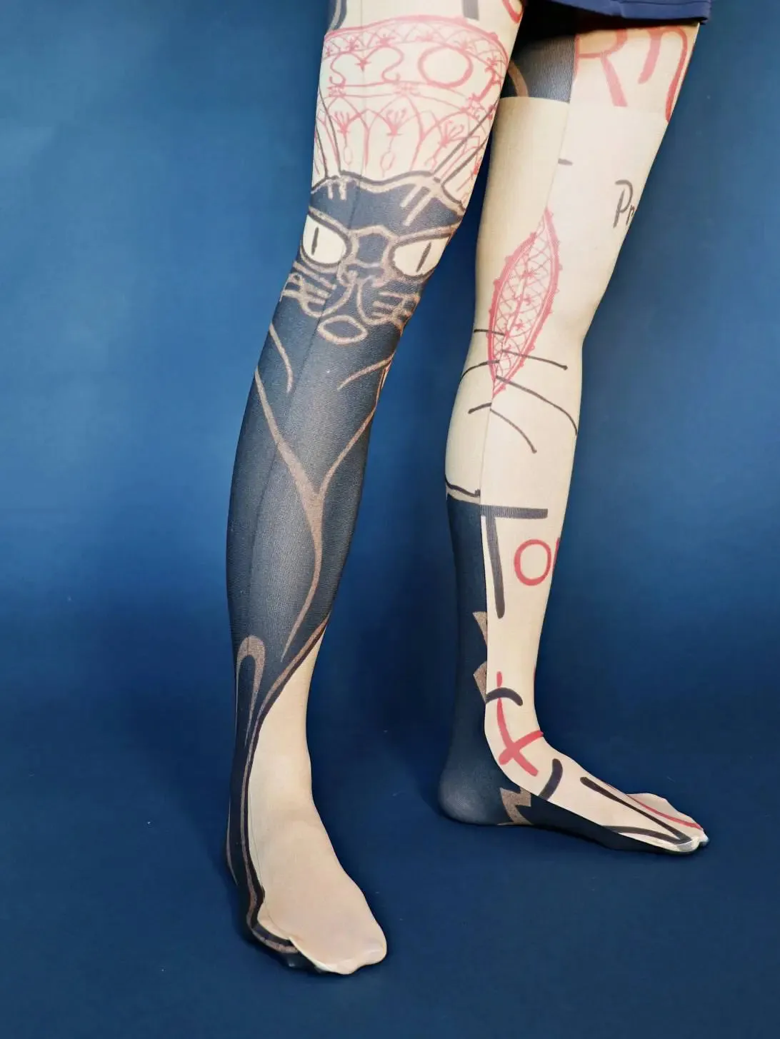 Le Chat Noir | Printed Tights