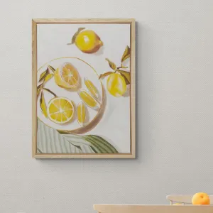 Matin Oil Painting in Oak Frame