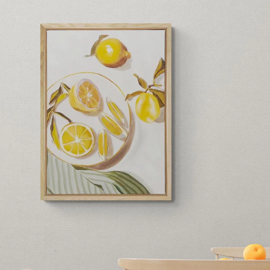 Matin Oil Painting in Oak Frame