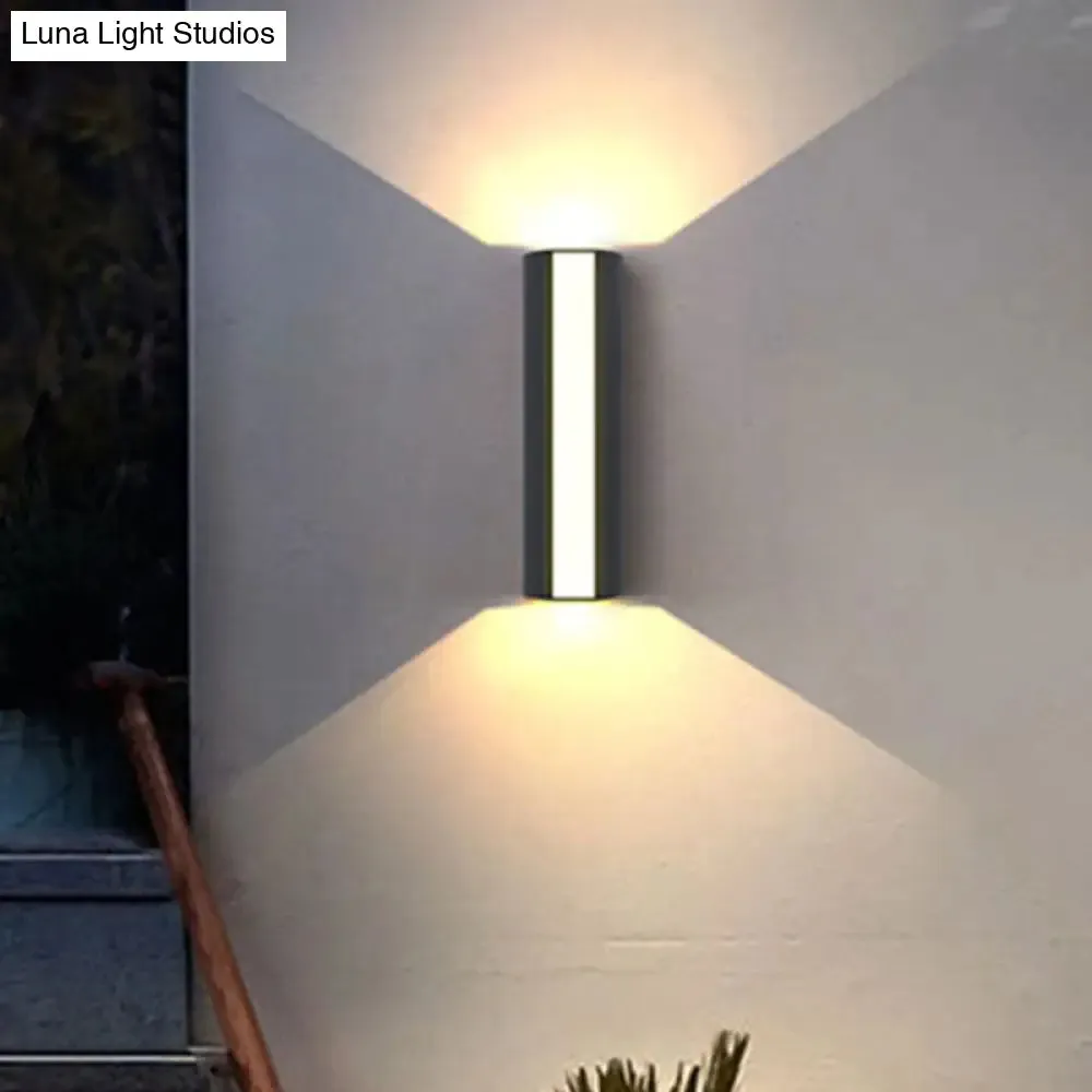 Modern Black Triangle Prism LED Wall Light in Warm/White Light - Small/Medium/Large Sizes