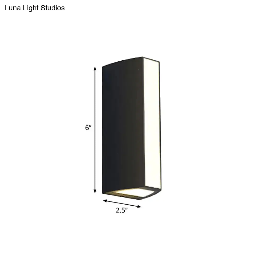 Modern Black Triangle Prism LED Wall Light in Warm/White Light - Small/Medium/Large Sizes