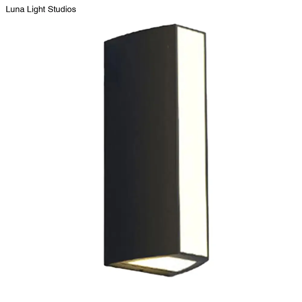 Modern Black Triangle Prism LED Wall Light in Warm/White Light - Small/Medium/Large Sizes