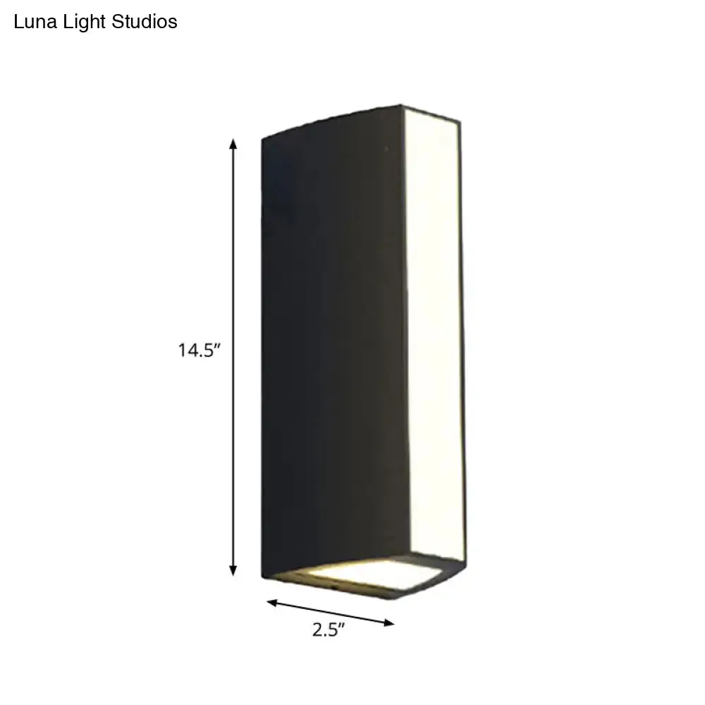 Modern Black Triangle Prism LED Wall Light in Warm/White Light - Small/Medium/Large Sizes