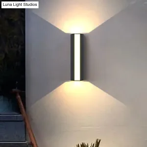 Modern Black Triangle Prism LED Wall Light in Warm/White Light - Small/Medium/Large Sizes