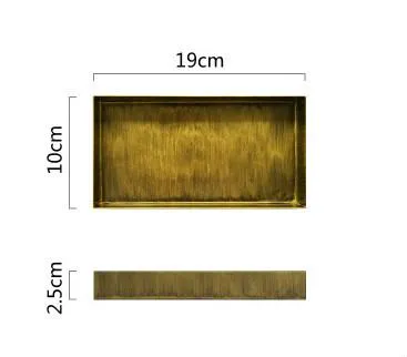 Nordic Geometric Gold Metal Trays