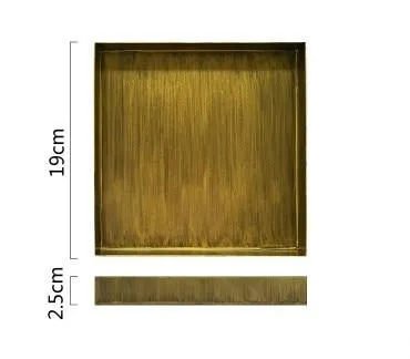 Nordic Geometric Gold Metal Trays