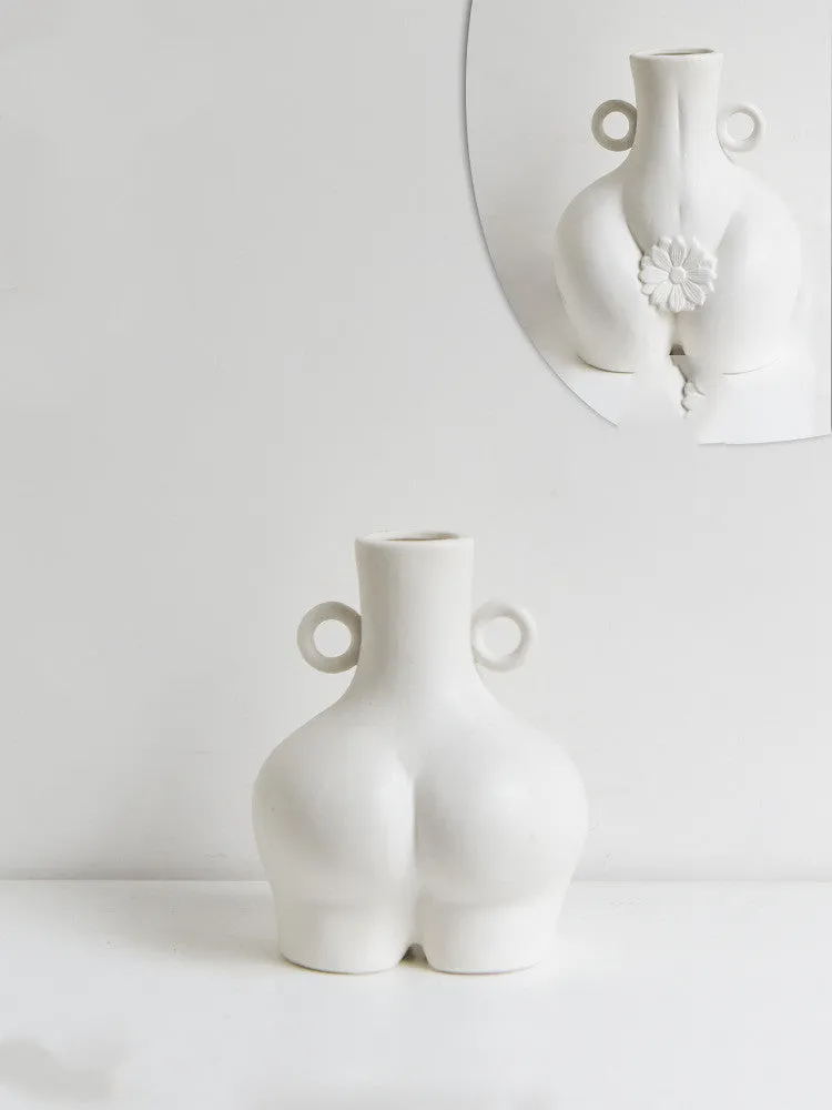 Nordic Human Body Ceramics Vases Home Decoration Accessories Office Dining Table