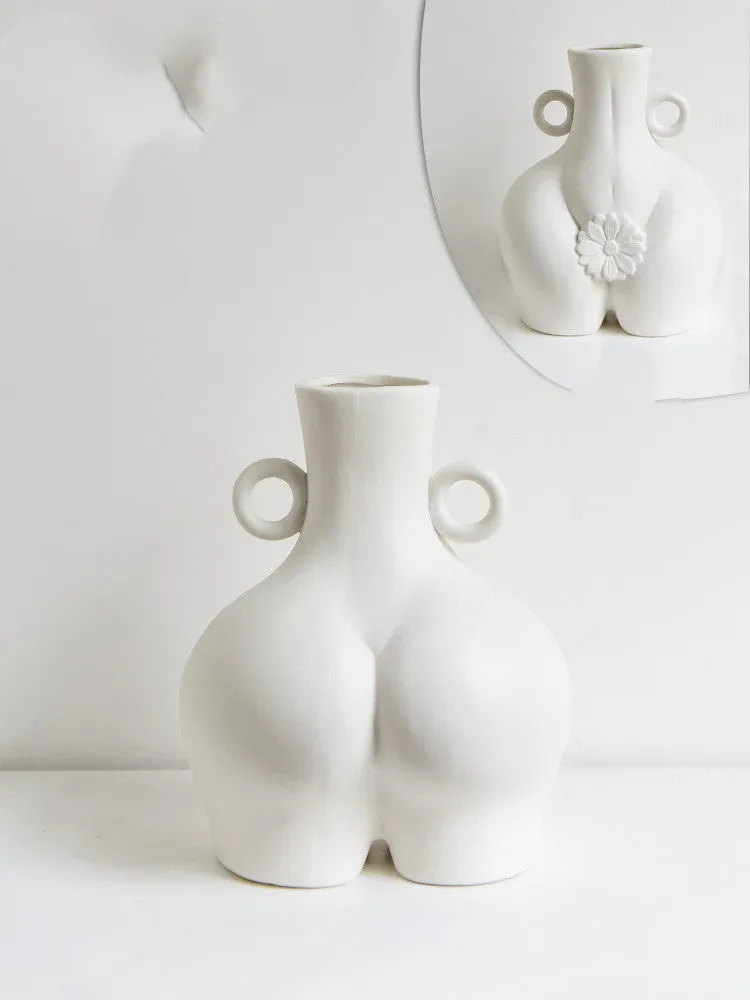 Nordic Human Body Ceramics Vases Home Decoration Accessories Office Dining Table