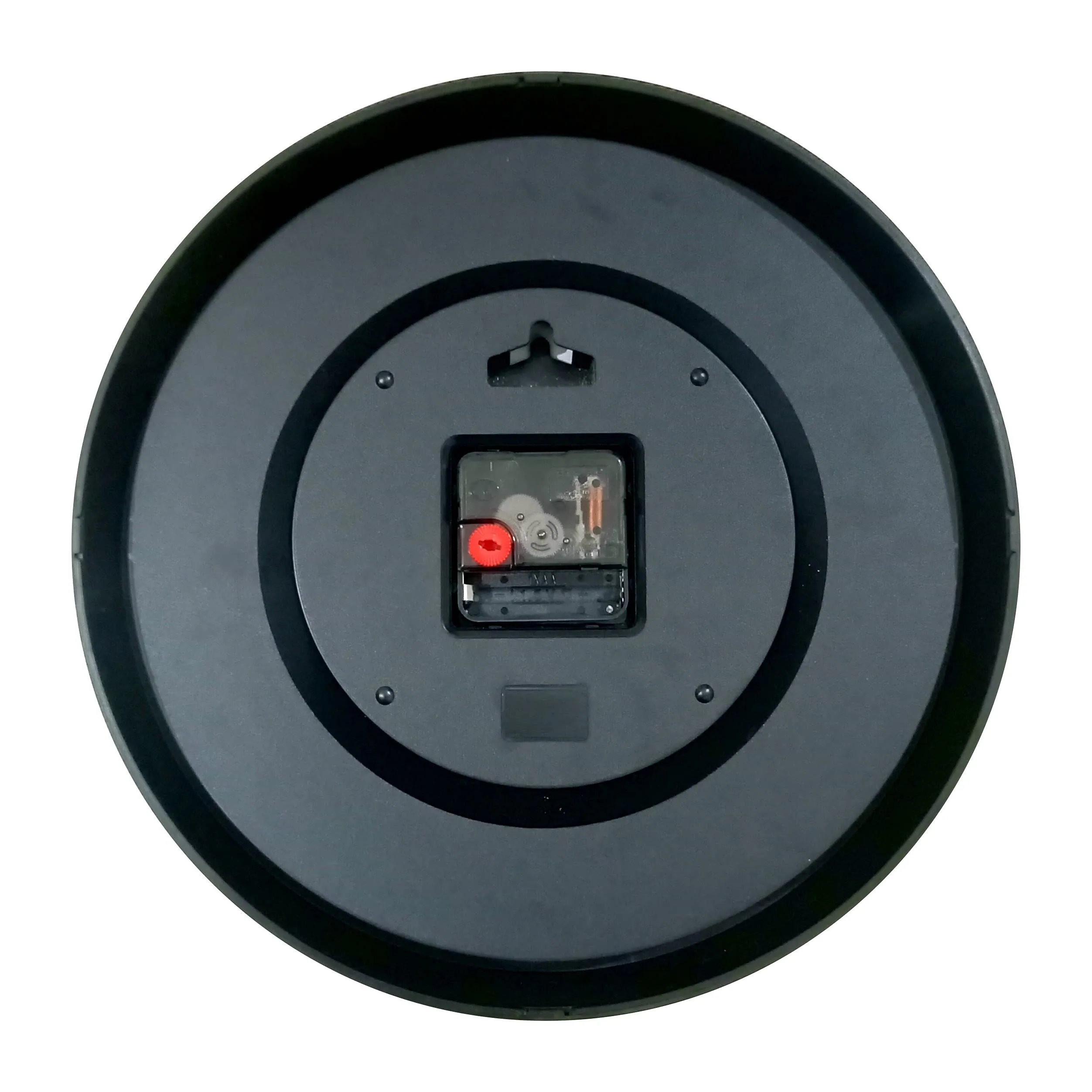 OREX Plastic Analog Wall Clock For Home/Living Room/Bedroom (Black 24 Hour)