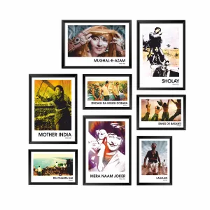 PAPER PLANE DESIGN framed poster motivational aesthetic quotes large size (Set of 8 frames) (BOLLYWOOD)