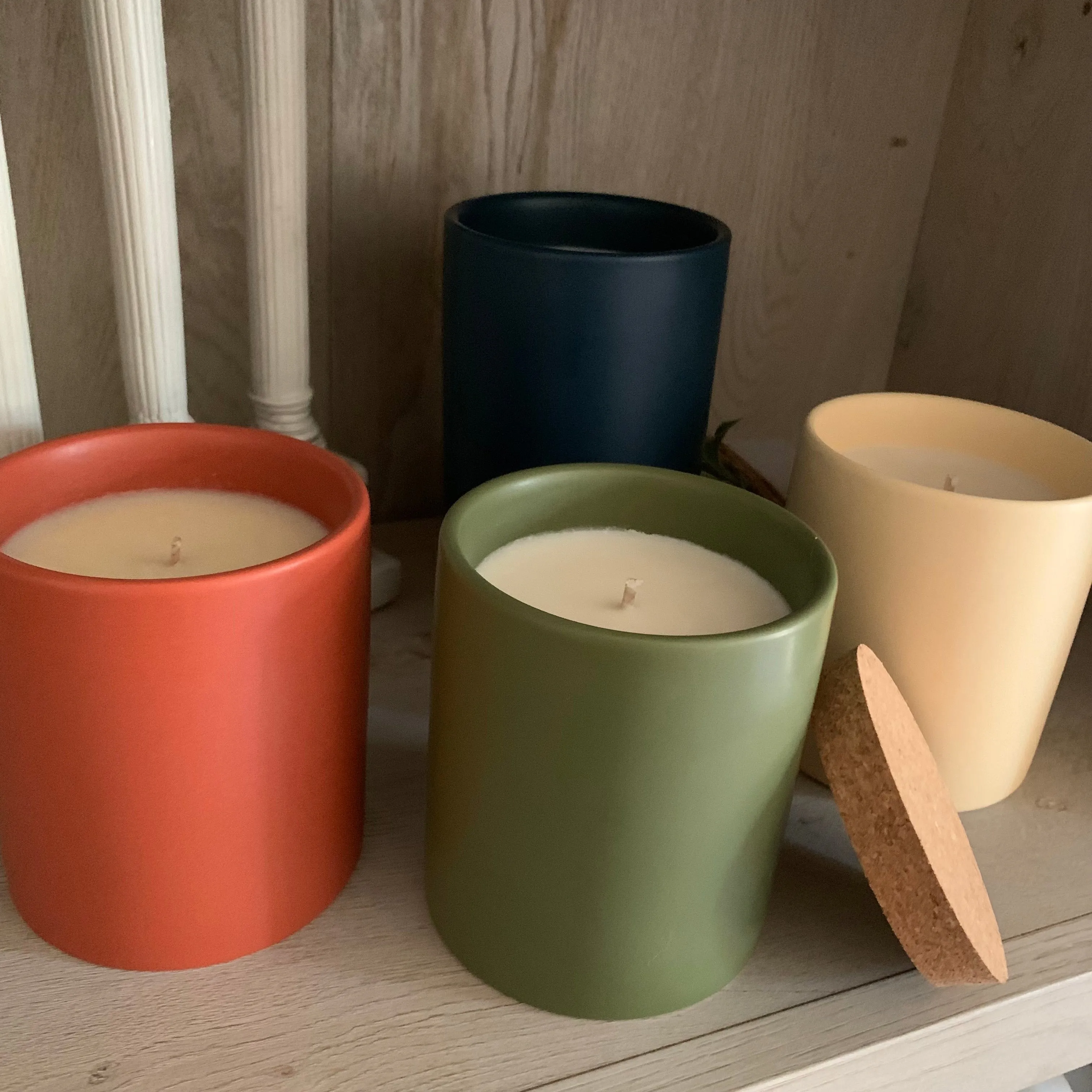 "Burnt Sienna" Ceramic Jar Soy Candle - Choose your scent!