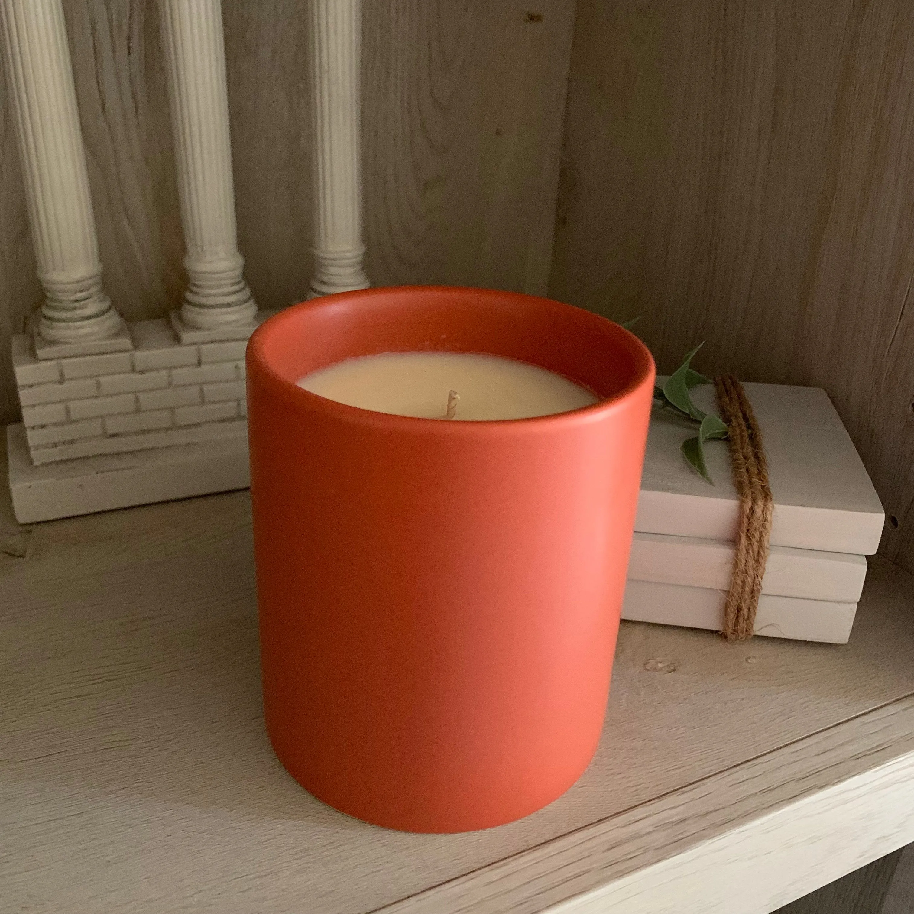 "Burnt Sienna" Ceramic Jar Soy Candle - Choose your scent!