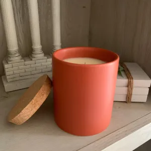 "Burnt Sienna" Ceramic Jar Soy Candle - Choose your scent!
