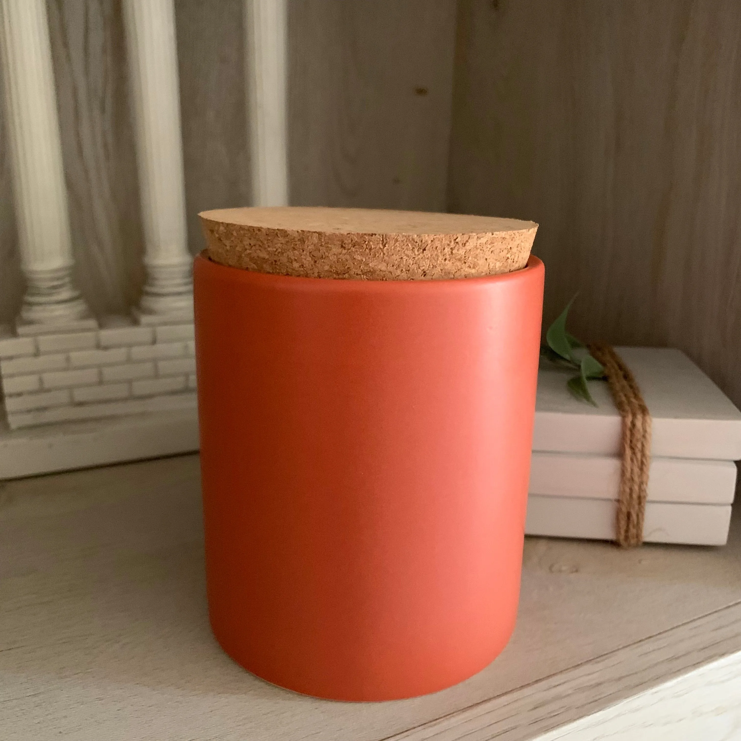 "Burnt Sienna" Ceramic Jar Soy Candle - Choose your scent!