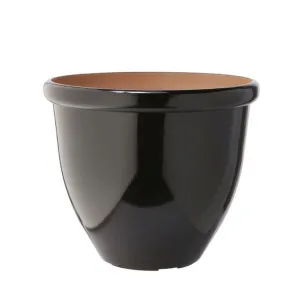 Regency Fiber Resin Streaked Glaze Pot 17.25" Diameter x 15" Tall