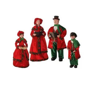 Regency International 24-36" Fabric/Resin Traditional Carolers Set of 4