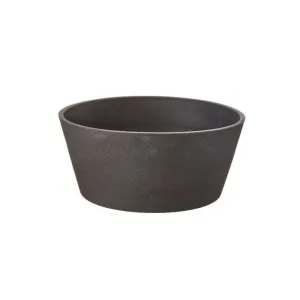Regency International Fiber Resin Poured Cement Low Planter 15.75"x7"T Charcoal