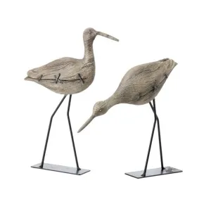 Regency International Resin & Metal Sand Piper 8-10" Set of 2 Assortment