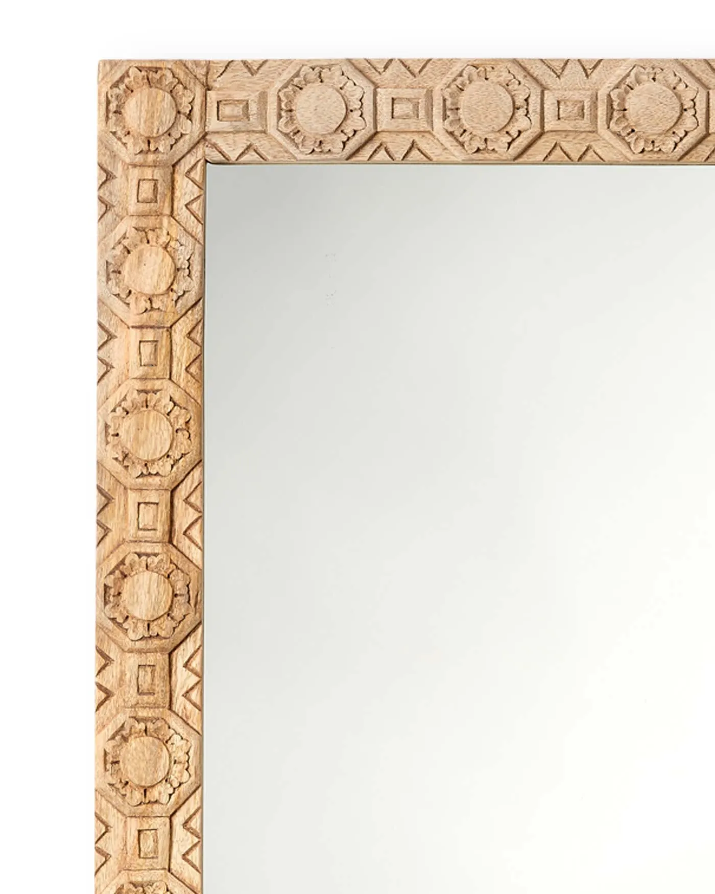 Relief Carved Rectangle Mirror