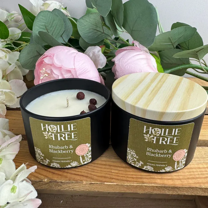 Rhubarb & Blackberry Candle Tin