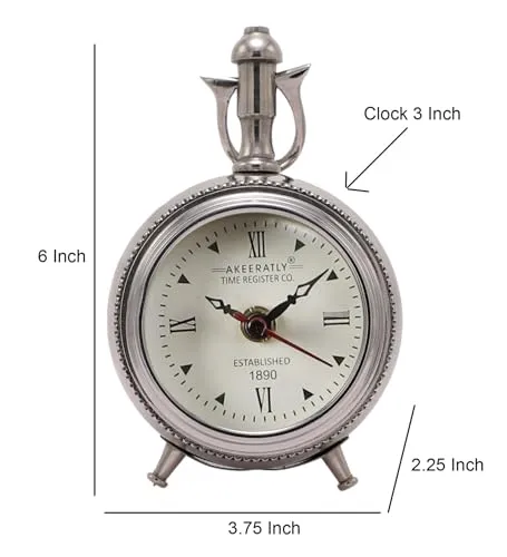 Roomattic 3 Inch Stunning Desk Clock Aluminium Table Clock