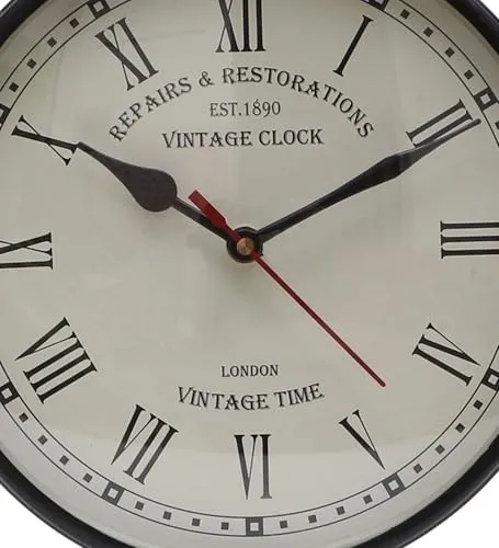 Roomattic 8 Inch Handmade Metal Table Clock Antique Table Clock