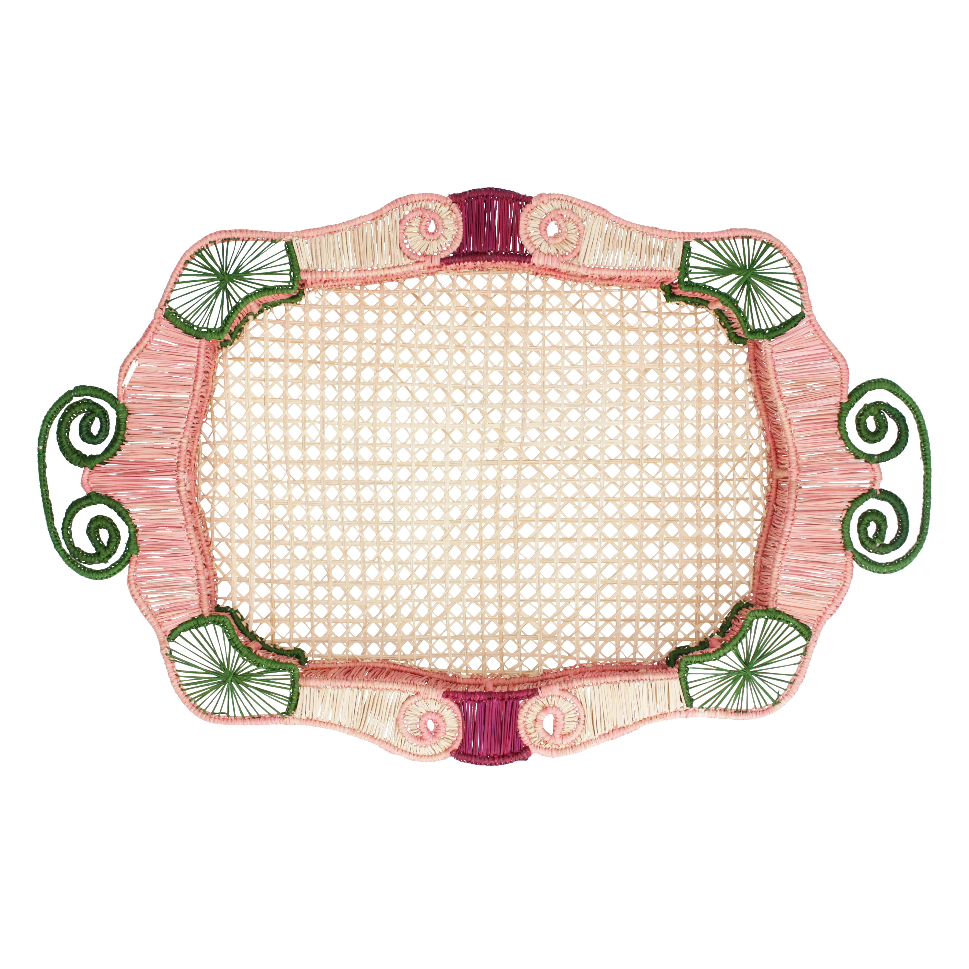 'Rose' Raffia Tray