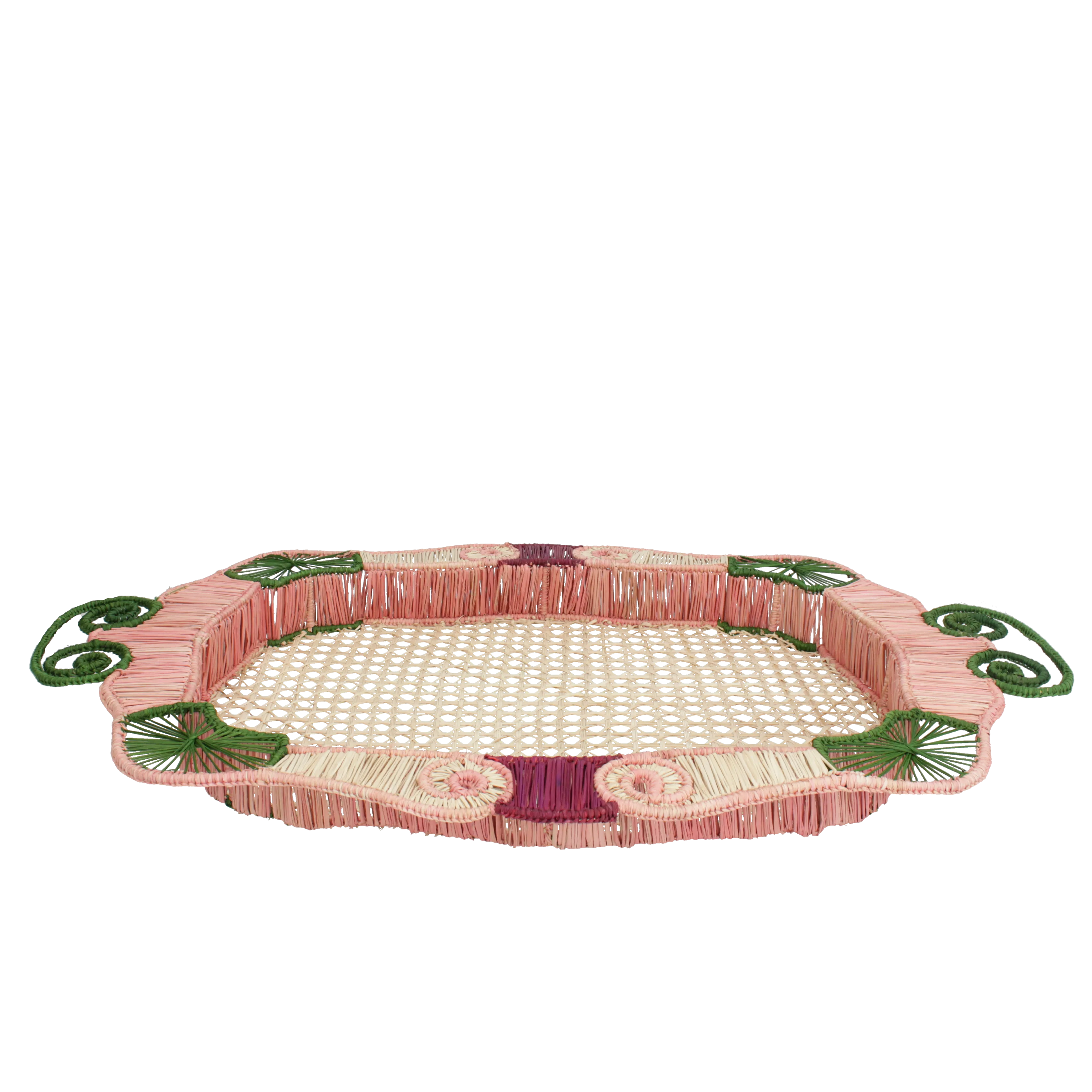 'Rose' Raffia Tray
