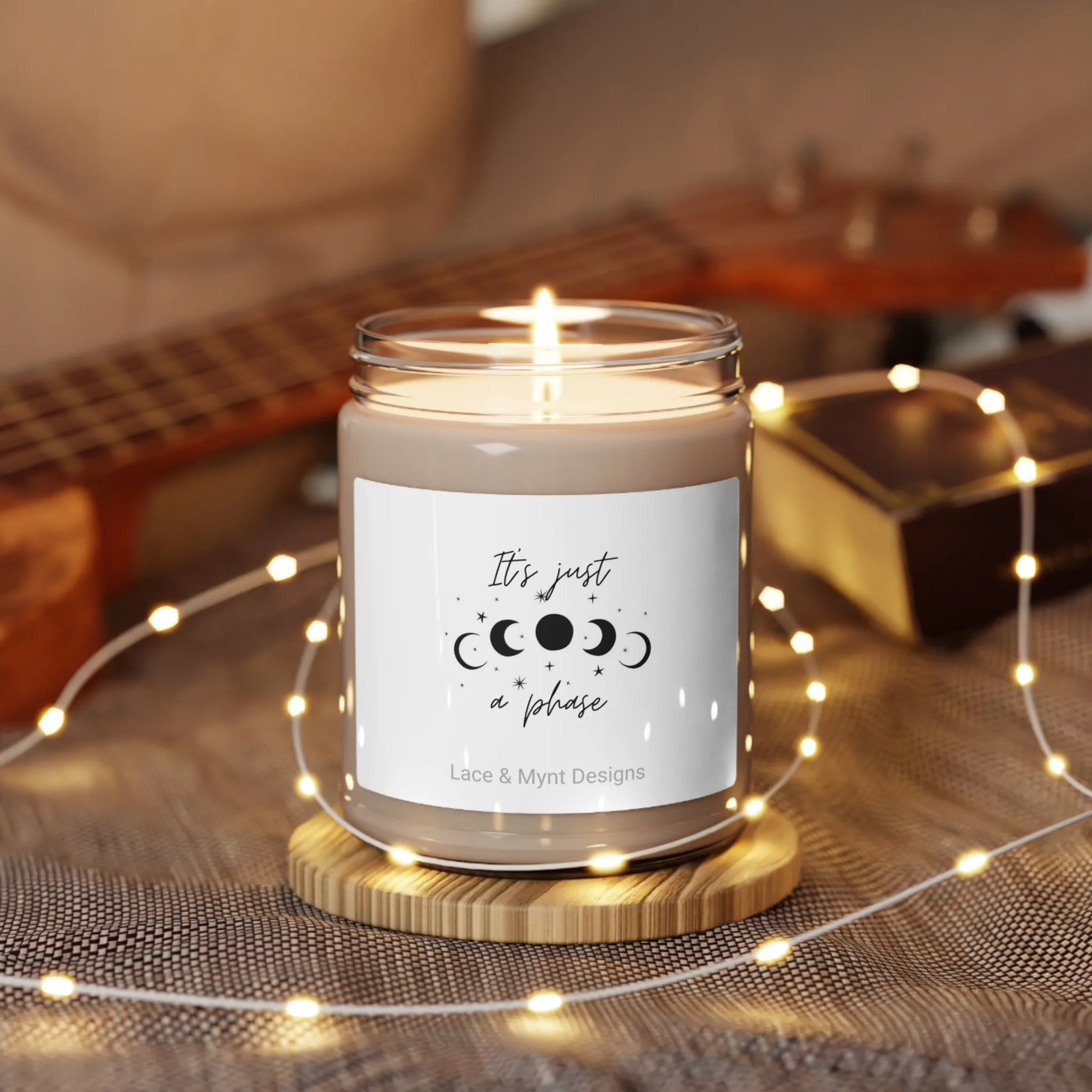 Scented Soy Candle, 9oz It's just a phase manifest lucky girl syndrome universe law of attraction
