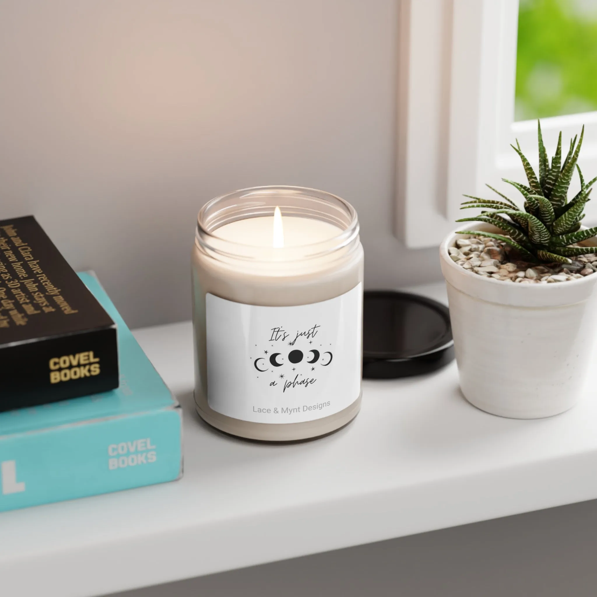 Scented Soy Candle, 9oz It's just a phase manifest lucky girl syndrome universe law of attraction
