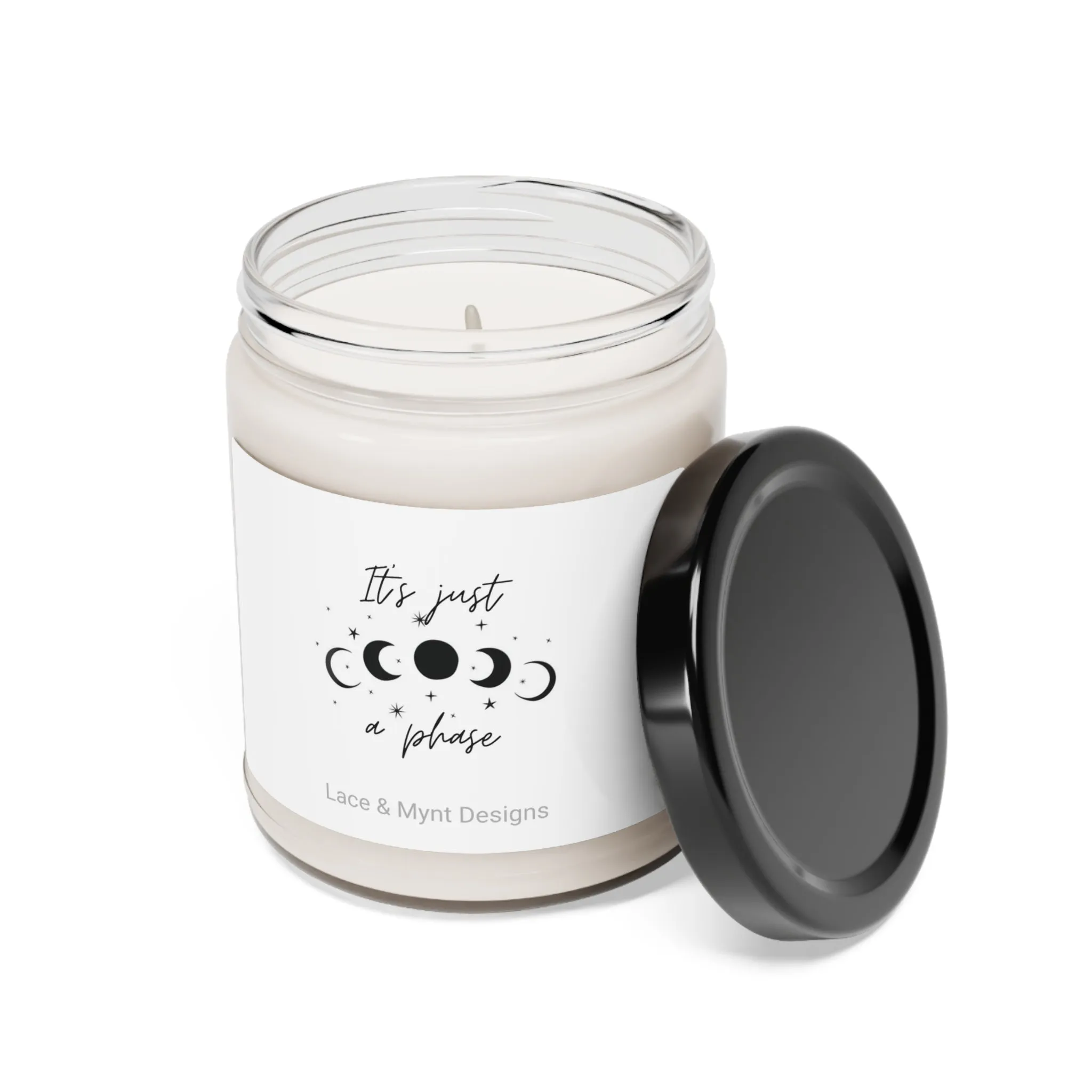 Scented Soy Candle, 9oz It's just a phase manifest lucky girl syndrome universe law of attraction