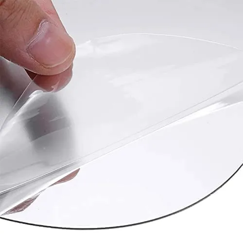 SDF Unbreakable Plastic Sheet for Bathroom,Drawing Room,Office and Home Decoration New Oval Shape Wall Sticker Mirror (Non-Glass) 30 * 20