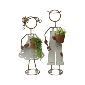 Set of 2 Farm-Kid Planters