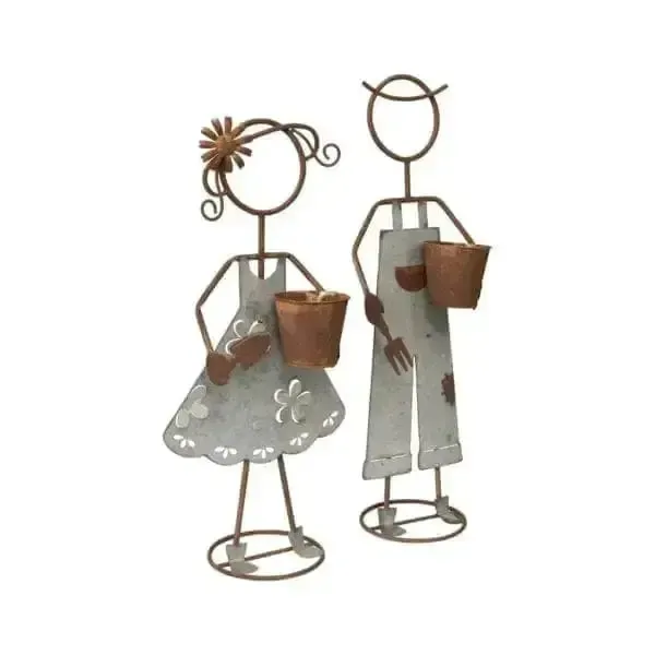 Set of 2 Farm-Kid Planters