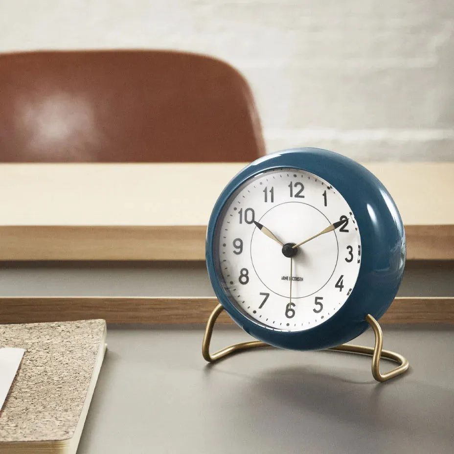 Station Alarm Clock - Petrol Blue