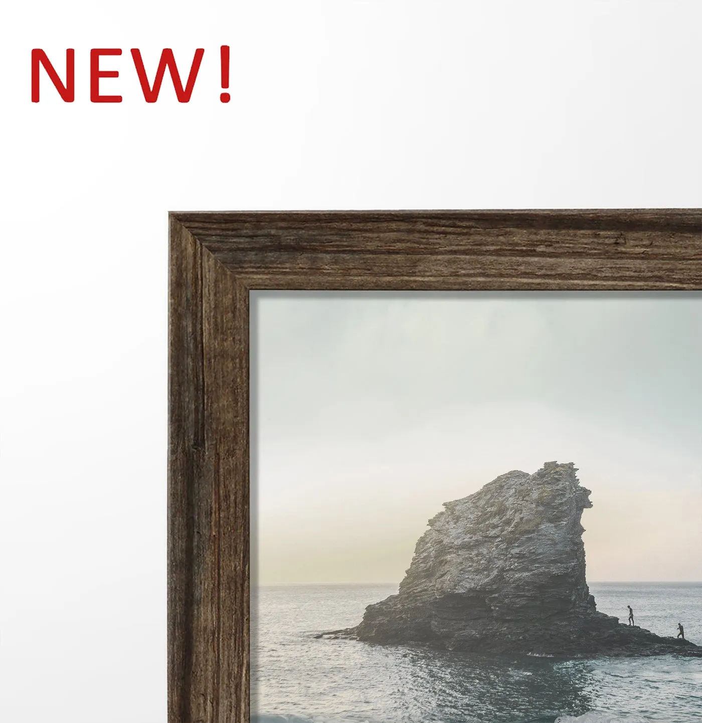 Stormy Ocean With Cliffs, Pelican and Seaguls. Set of 3 Framed Posters