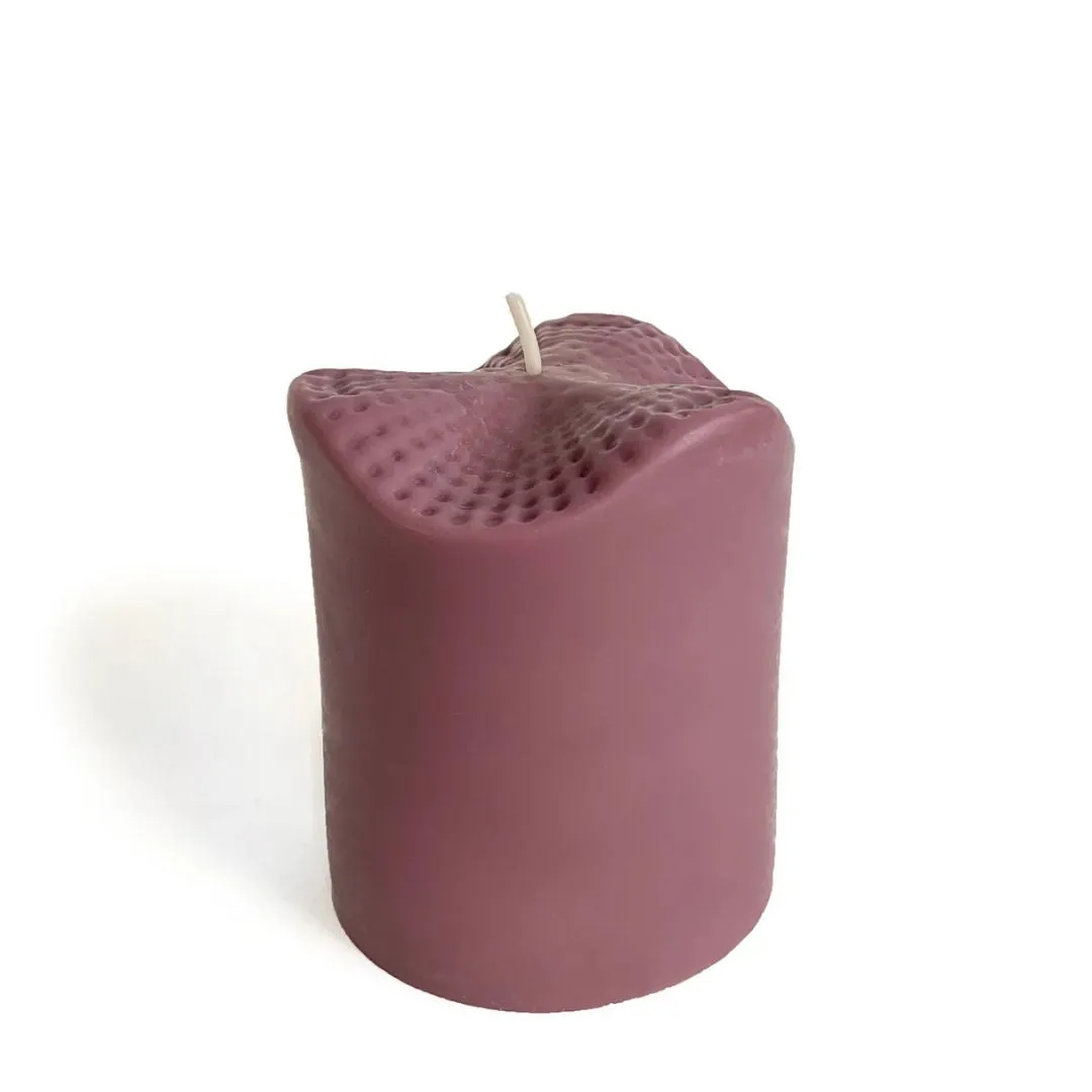 Swell Soy Pillar Candle (Mauve)