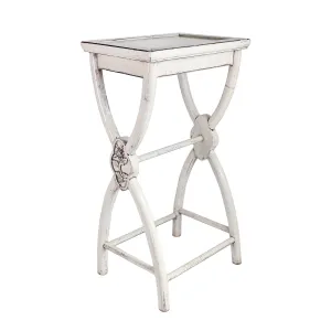 Tall Painted Elmwood Flower Table